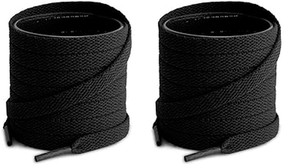 XERUS Shoe Laces Flat Black 150cm shoe laces for Canvas Sneakers Black shoes Shoe Lace