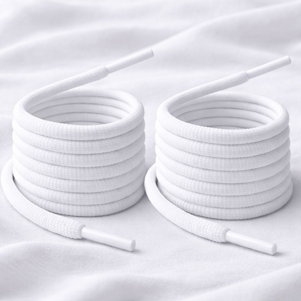 AHIESH Shoe Lace 120cm White Round For Shoe,Boots,Sneakers Daily Wear Shoe Lace-image-33