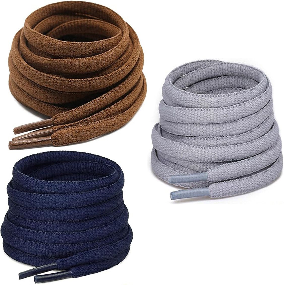 house of common shoe laces round Navy teak grey 120cm 3pair sport boot oval laces Shoe Lace-picture-20