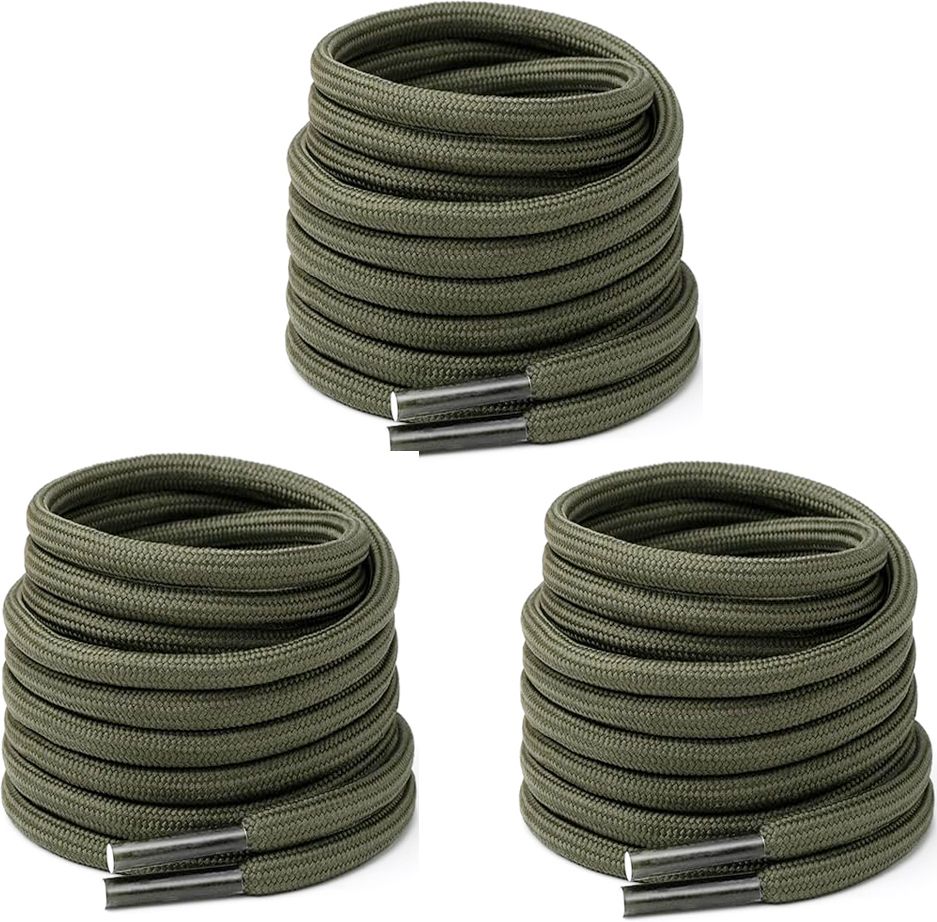 XERUS shoe lace Round Army Green 120cm 3pair boot hiking sport Shoe Lace-image-22
