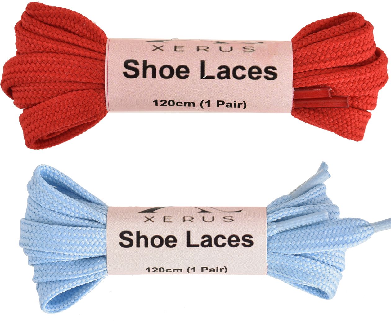 XERUS Flat Red Light Blue Shoelace for sneakers canvas Shoe Lace-image-33