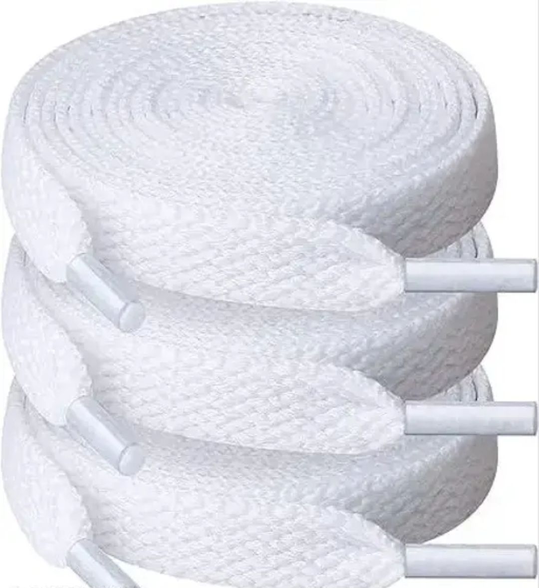 smtrends White Flat Shoe laces Wide Shoelaces for Athletic Running Sneakers Shoes Shoe Lace-image-11