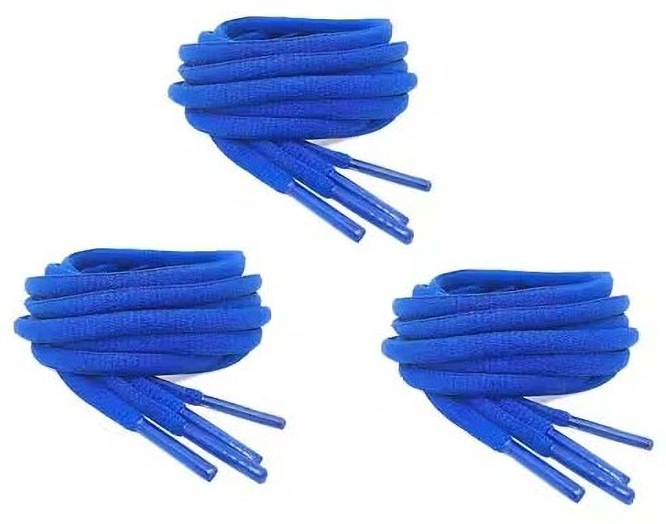 Vinylzone 3 Set Royal Blue Owal Shoe laces for Men/Women/Girls Shoe Lace-image-41