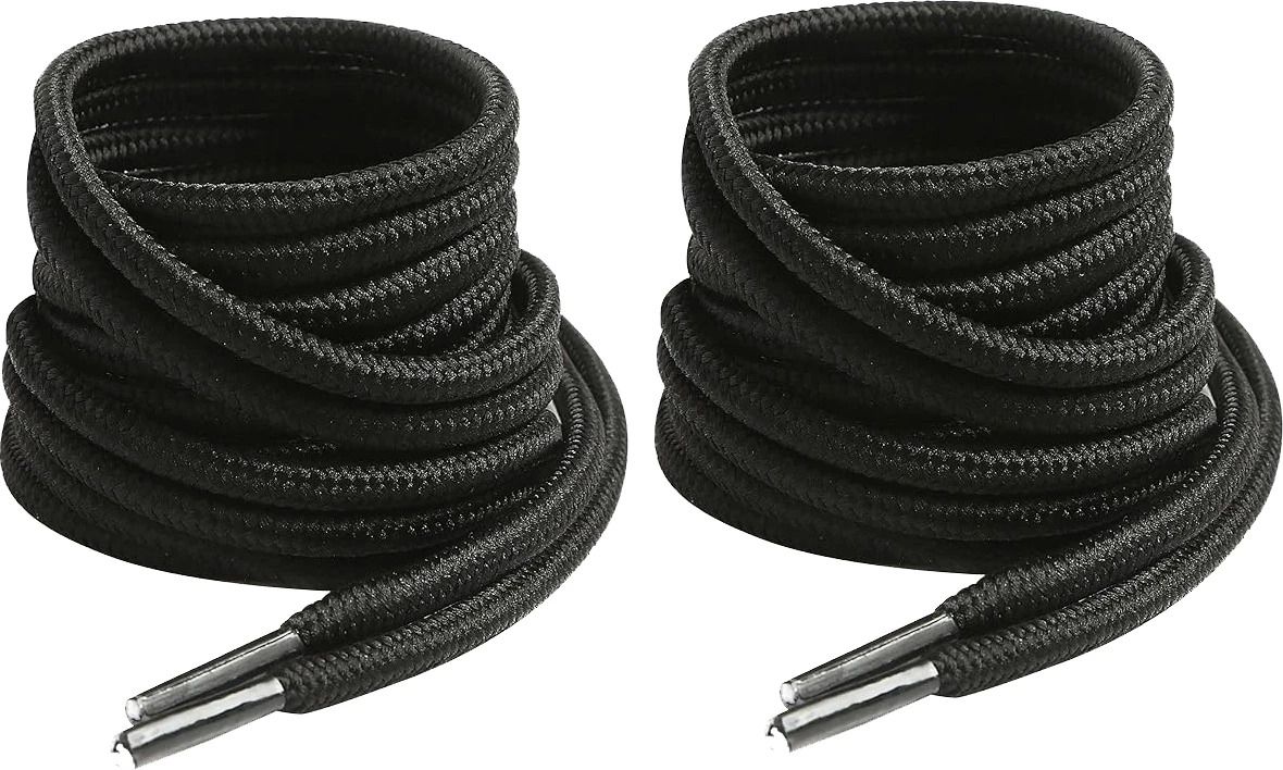 house of common Shoe Laces Round Black 150cm shoe laces for boot sport hiking Black shoes Shoe Lace-image-46
