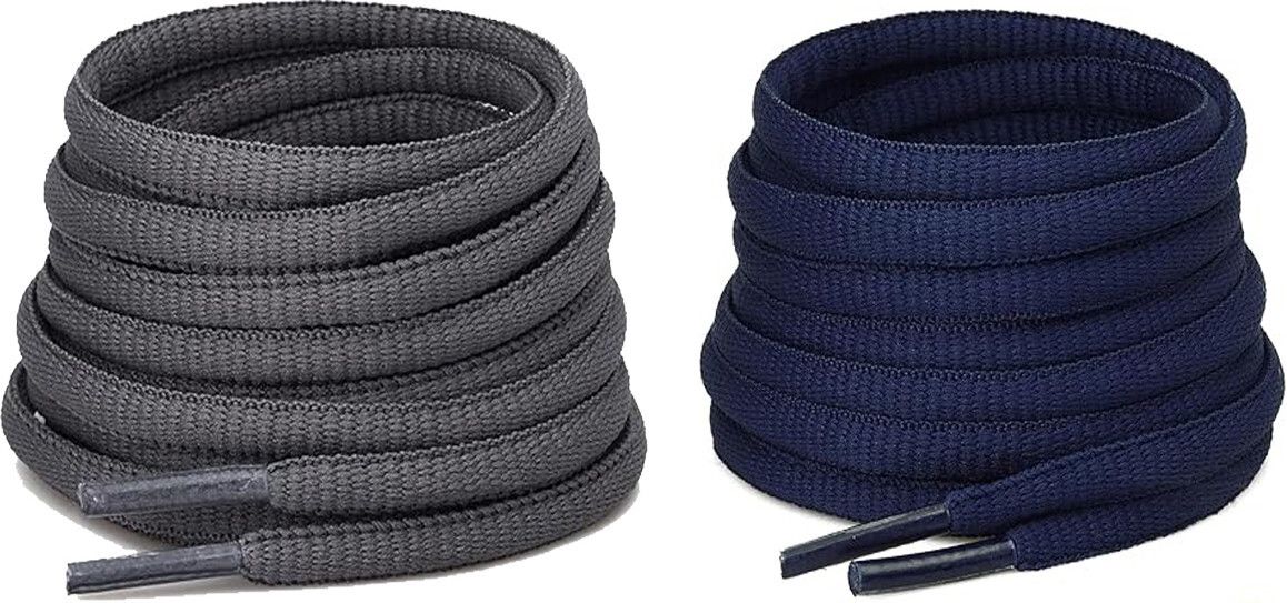 house of common shoe lace navy blue Grey Oval round 120cm for boot sport hiking shoe Shoe Lace-image-46