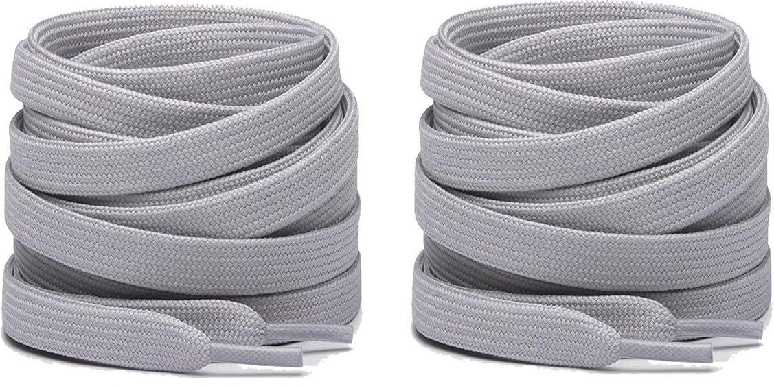 XERUS Shoe Laces Light Grey Flat 120cm shoe laces for canvas sneakers Grey shoes Shoe Lace-image-42