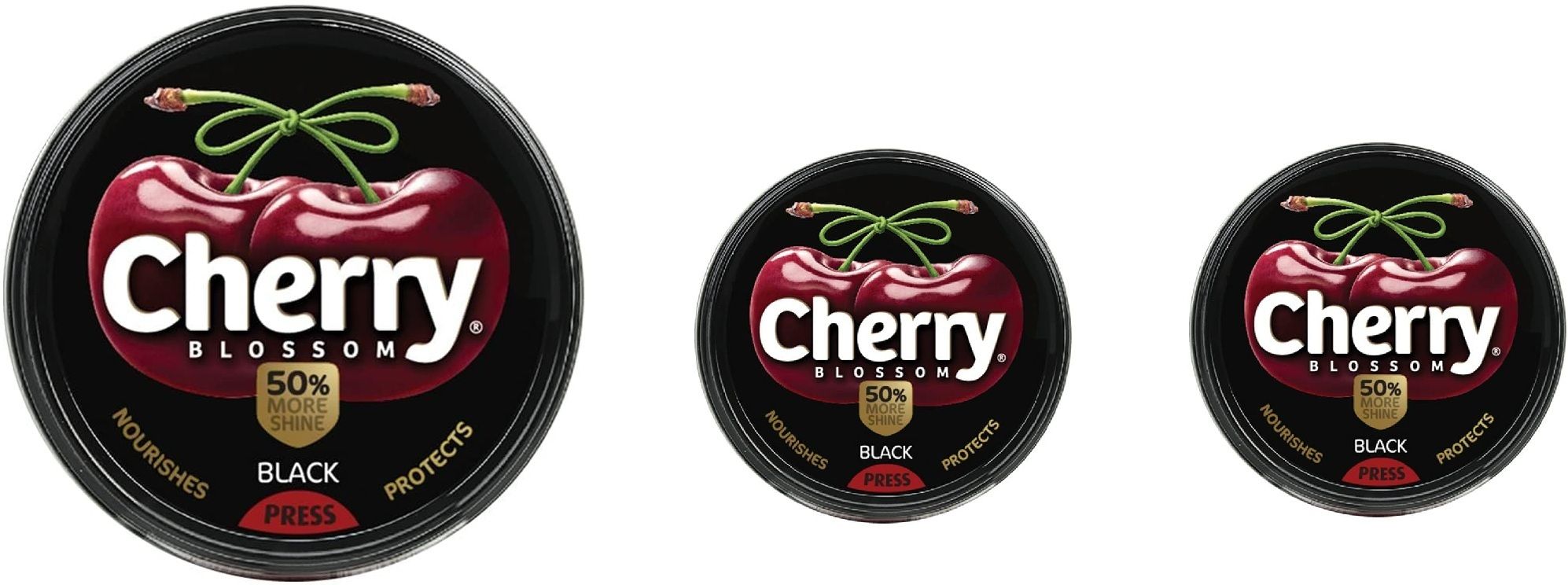CHEERY BLOSSOM BLACK SHOE POLISH WAX 70 GRAMS PACK OF 3 (40+15X2) Leather, Canvas, Nubuck, Patent Leather, Synthetic Leather Shoe Wax Polish-image-3