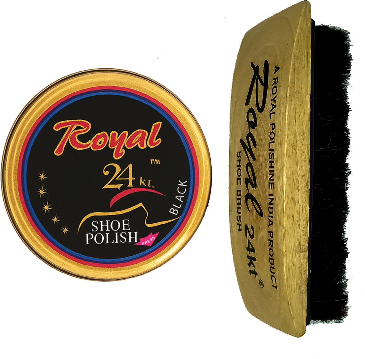 Royal24kt Black Shoe Polish & Brush Combo | Royal 24kt Premium Shoe Care Set with Brush Leather, Synthetic Leather Shoe Wax Polish-image-22