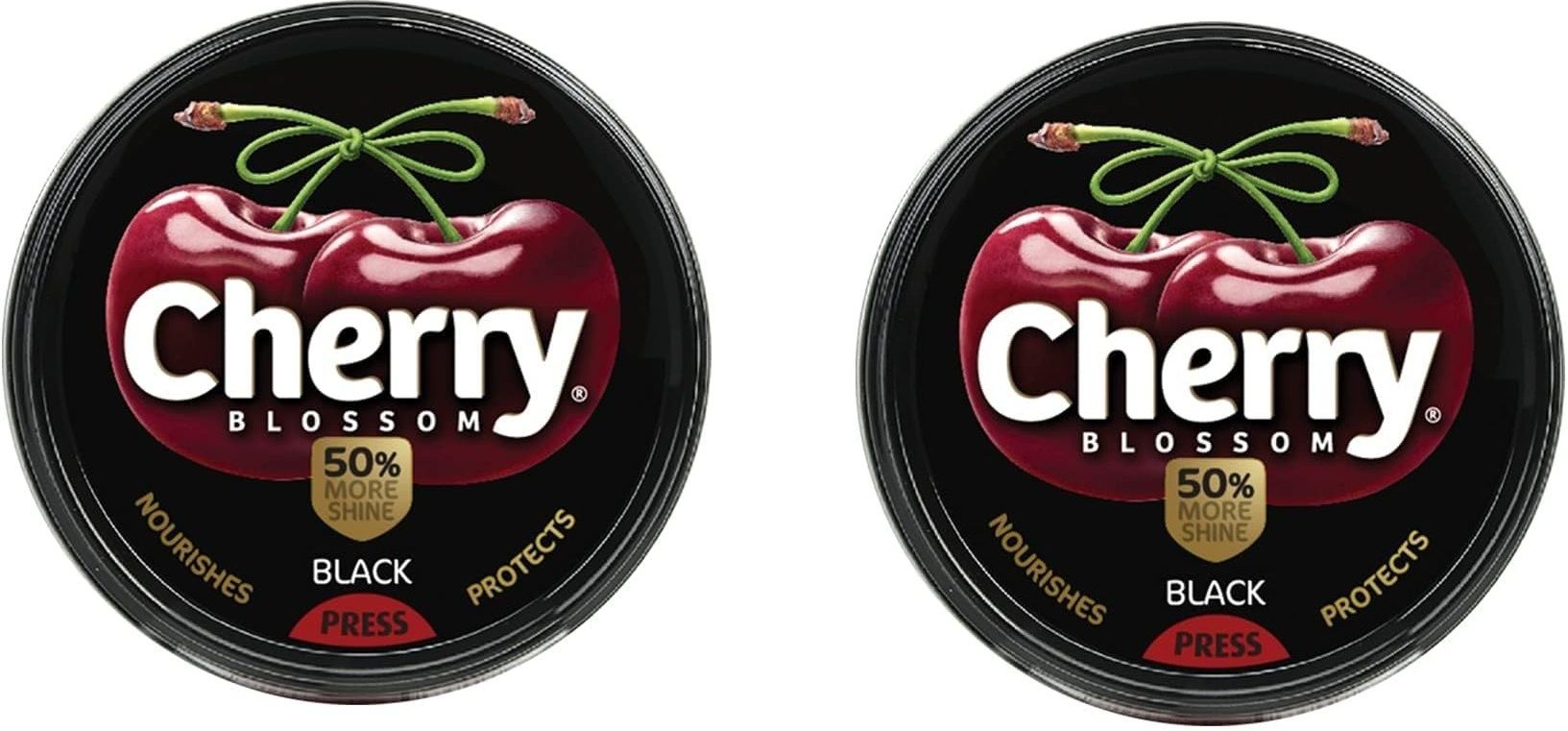 CHEERY BLOSSOM BLACK SHOE POLISH WAX 40 GRAMS PACK OF 2 Leather, Canvas, Nubuck, Patent Leather, Synthetic Leather Shoe Wax Polish-image-2