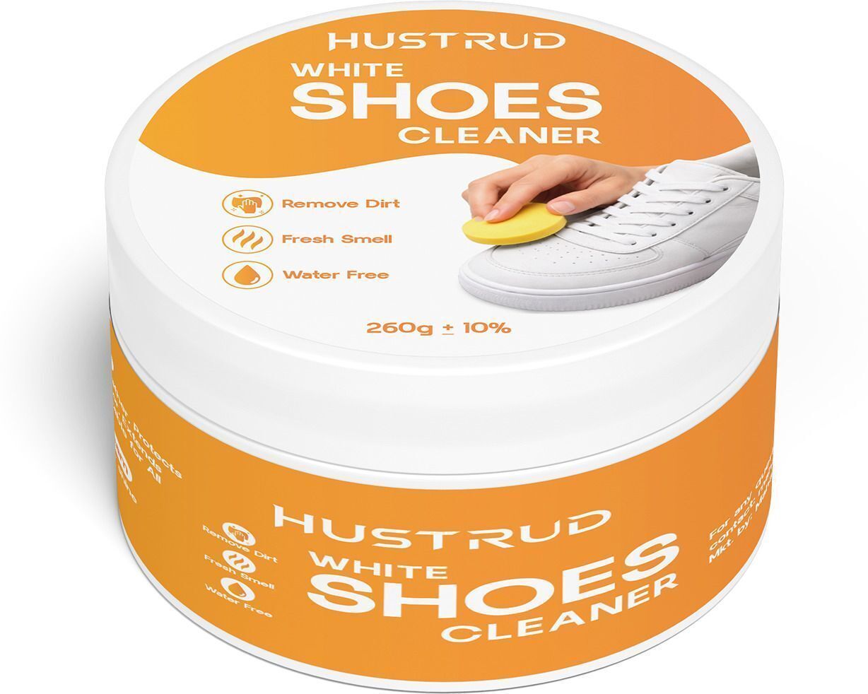 HUSTRUD White Shoe Cleaner 260gm Sports Shoe Cream-image-20
