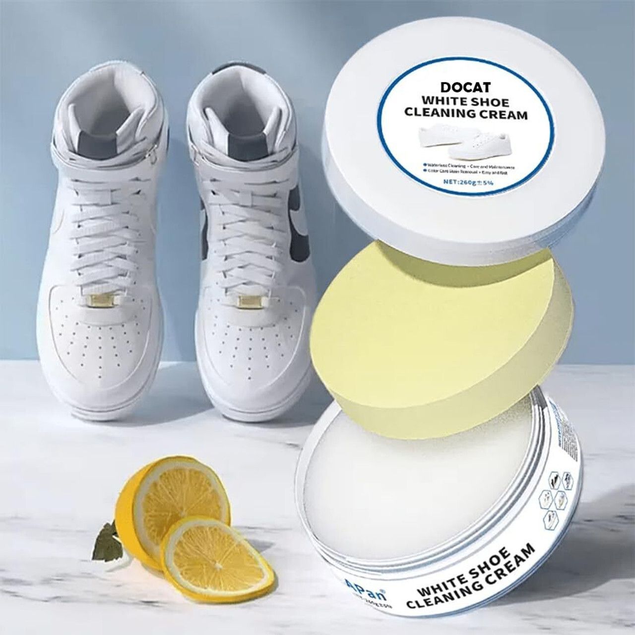 SIMESTICH White Shoe Cleaning Cream, Practical Shoe Cleaning Kit Leather Shoe Cream Leather Shoe Cream-image-20