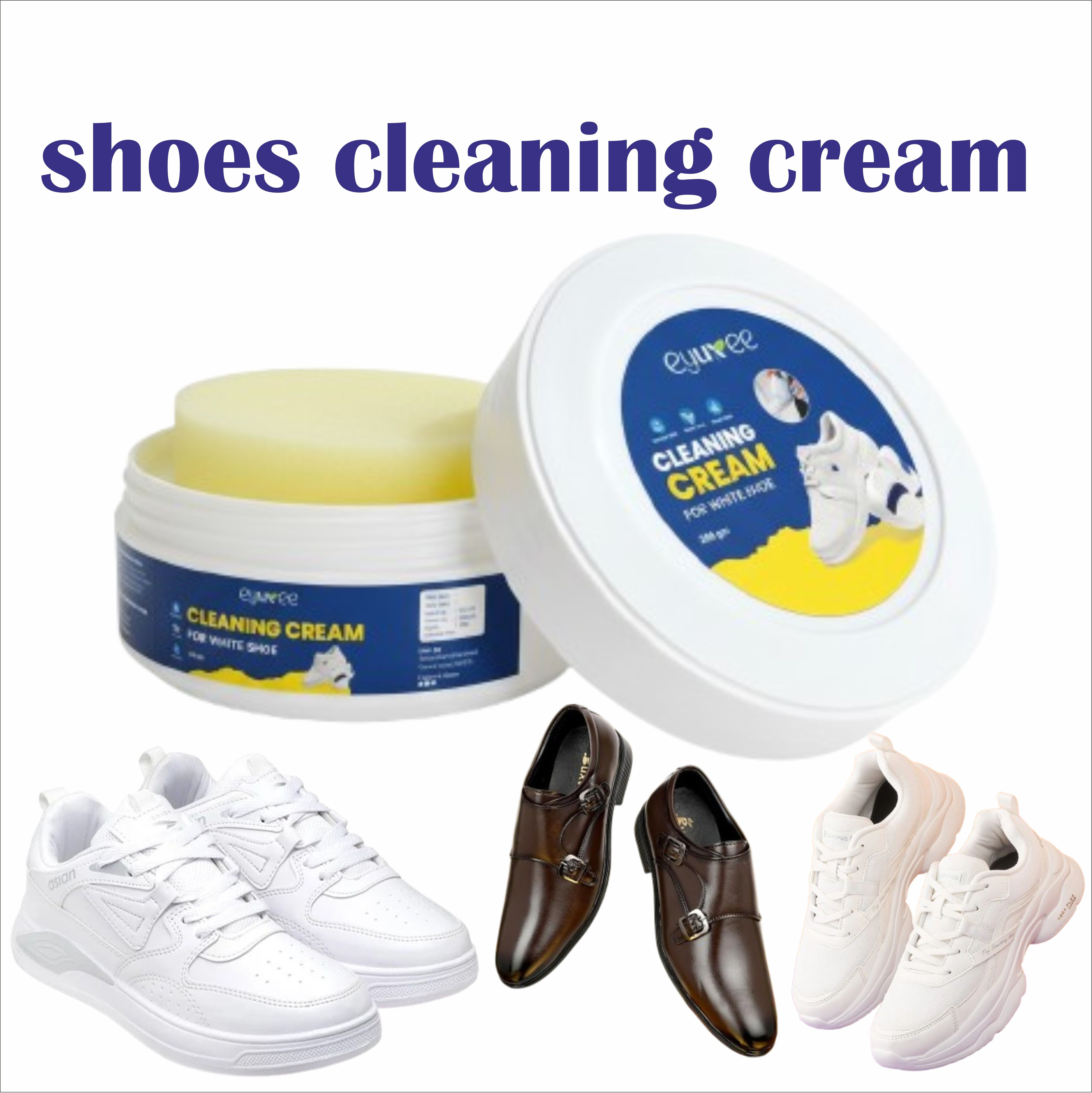 eyuxee white shoes cleaning cream & leather repair polish | liquid shoe shiner with wax Canvas, Leather, Sports, Patent Leather Shoe Cream-image-14
