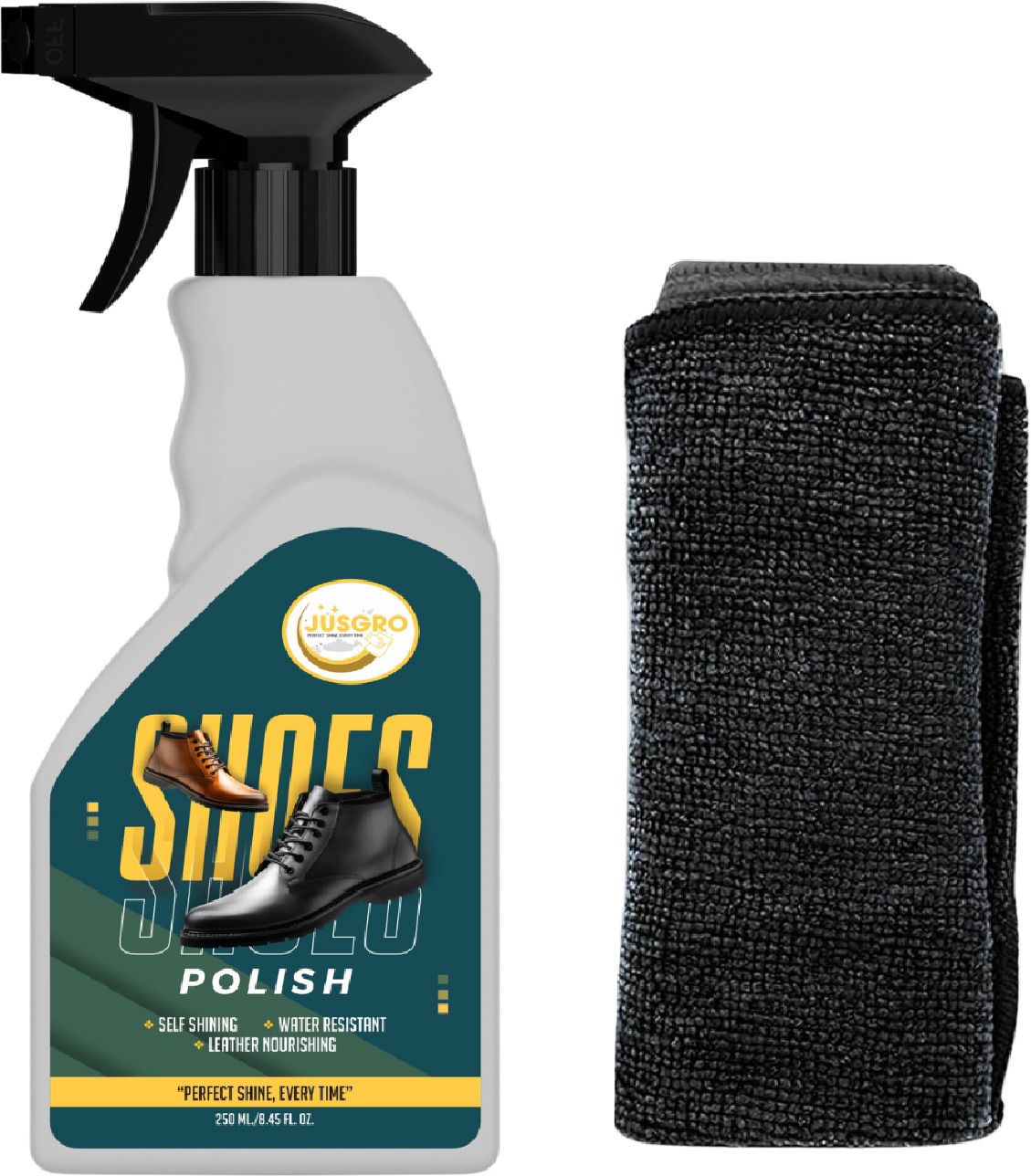 JusGro Shoe Polish Black, Brown & All Colors, shoes polish black, Leather Liquid Polish Leather, Canvas, Nubuck, Patent Leather, Sports, Suede, Synthetic Leather Shoe Liquid Polish-image-27