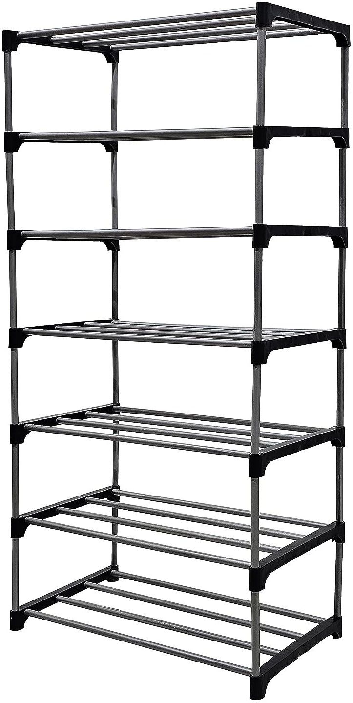 primepics Collapsible Multipurpose Cloth7 Layer Open Wardrone Silver PP Collapsible Wardrobe-picture-19