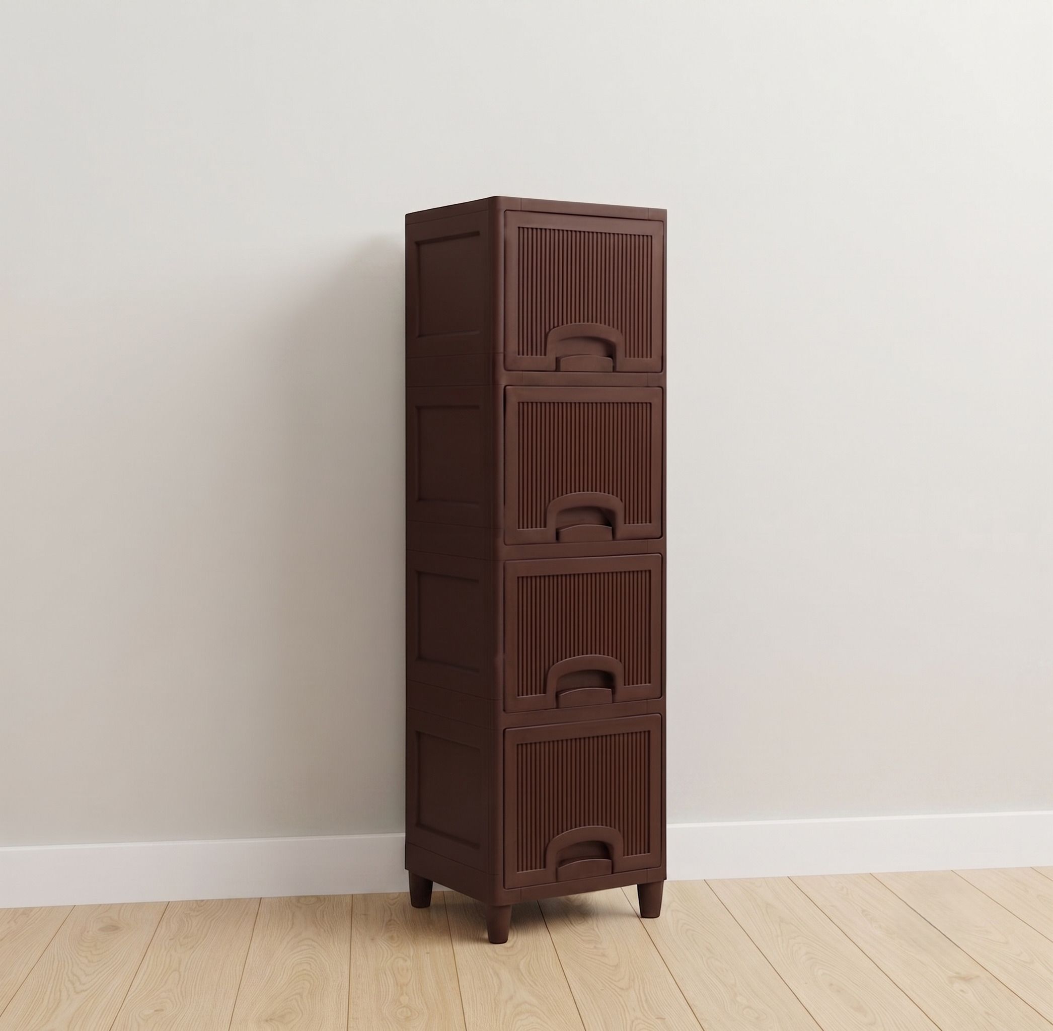 plastic storage cabinet organizer multi layer cupboard for home, kitchen plastic open book shelf