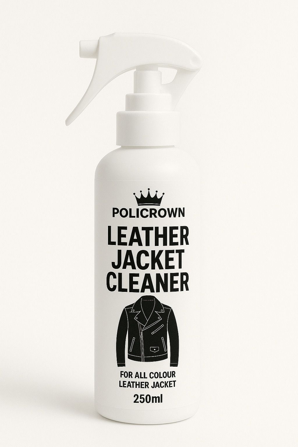 PoliCrown Leather Jacket Cleaning Solution For Color 250ml Anti Fungus Solution Cleaner-image-1