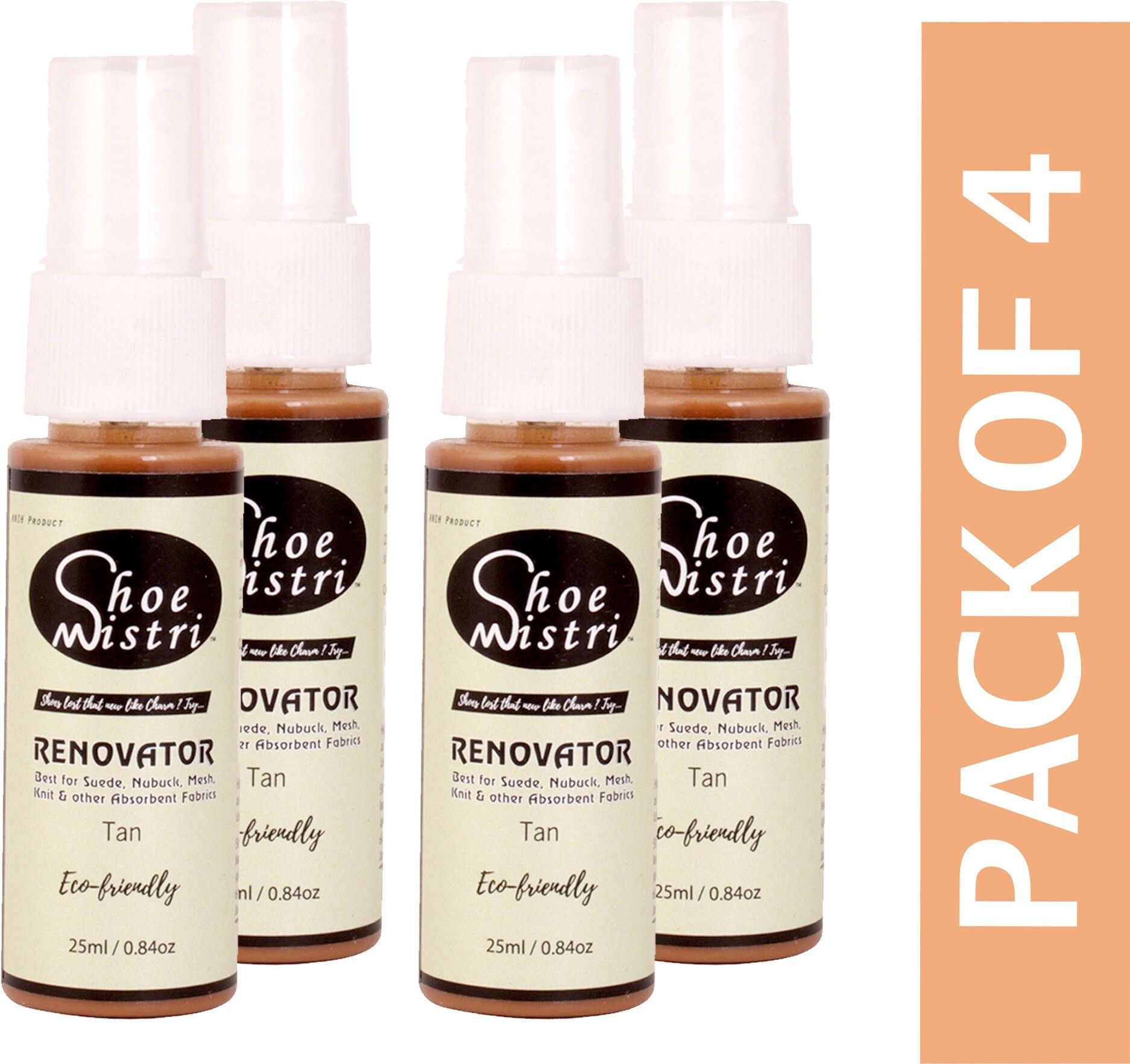Shoe Mistri Shoe Renovator Miniature (Tan, Pack of 4) Shiner-image-10