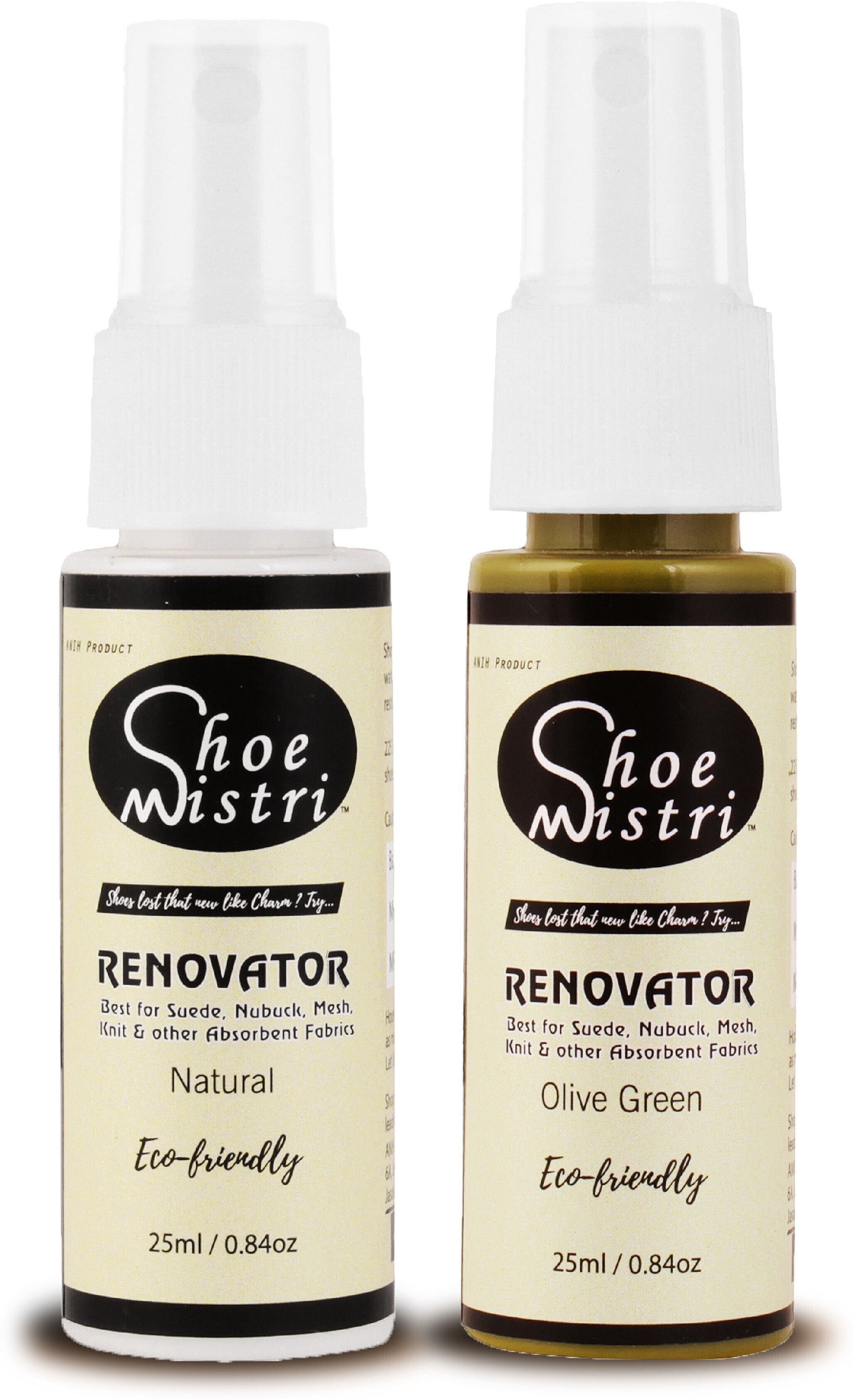 Shoe Mistri Shoe Renovator Miniature (Natural & Olive Green, Combo Pack of 2) Cleaner-image-8