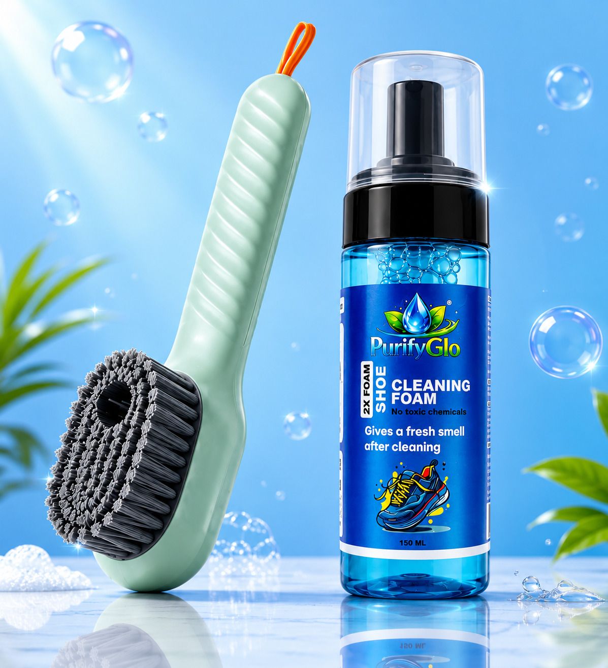 PurifyGlo Quick Shoe Cleaning Foam Cleaner-image-43