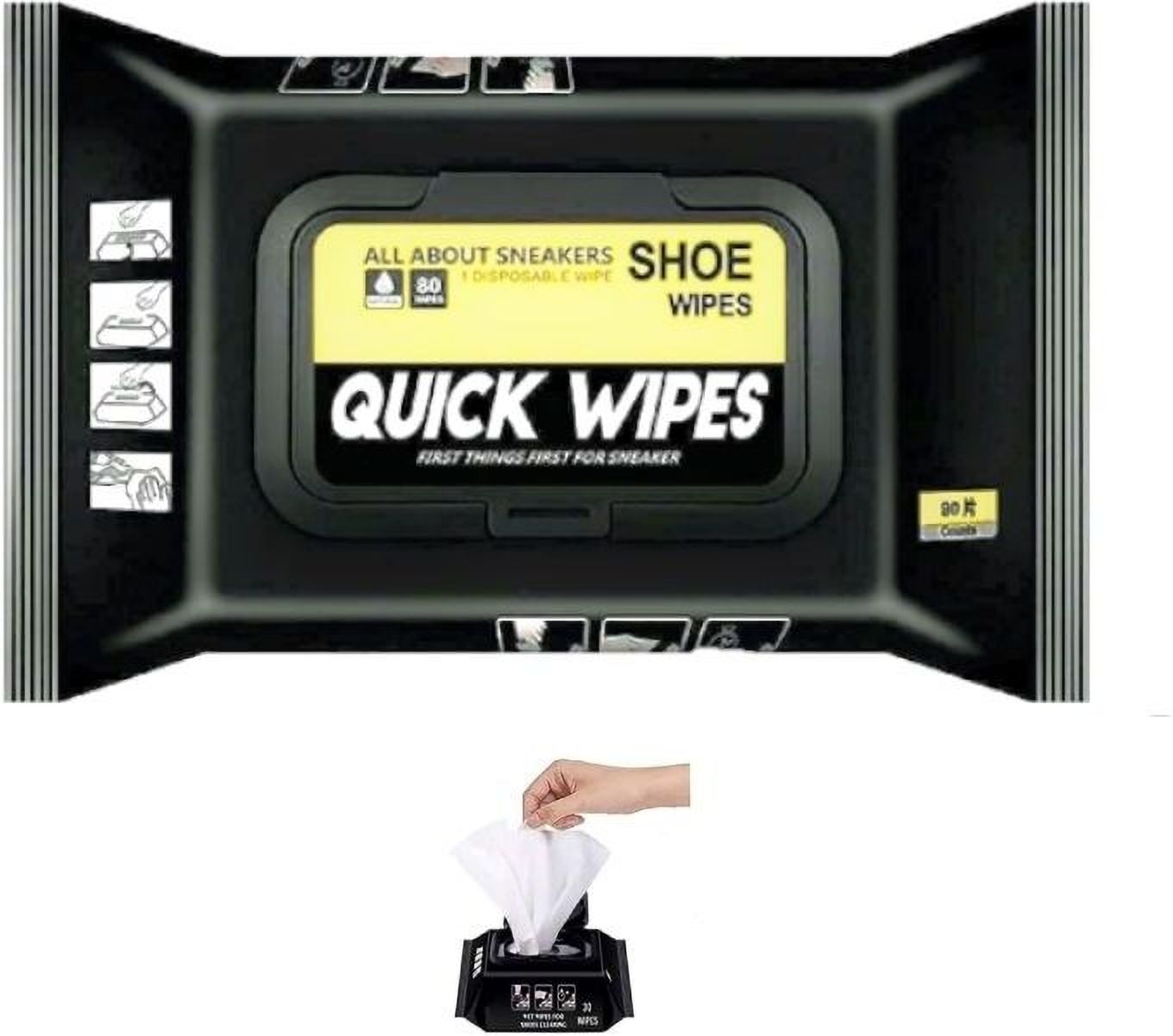 Tedred Shoe Wipes for Sneakers for cleaning 80 wipes Cleaner-image-2