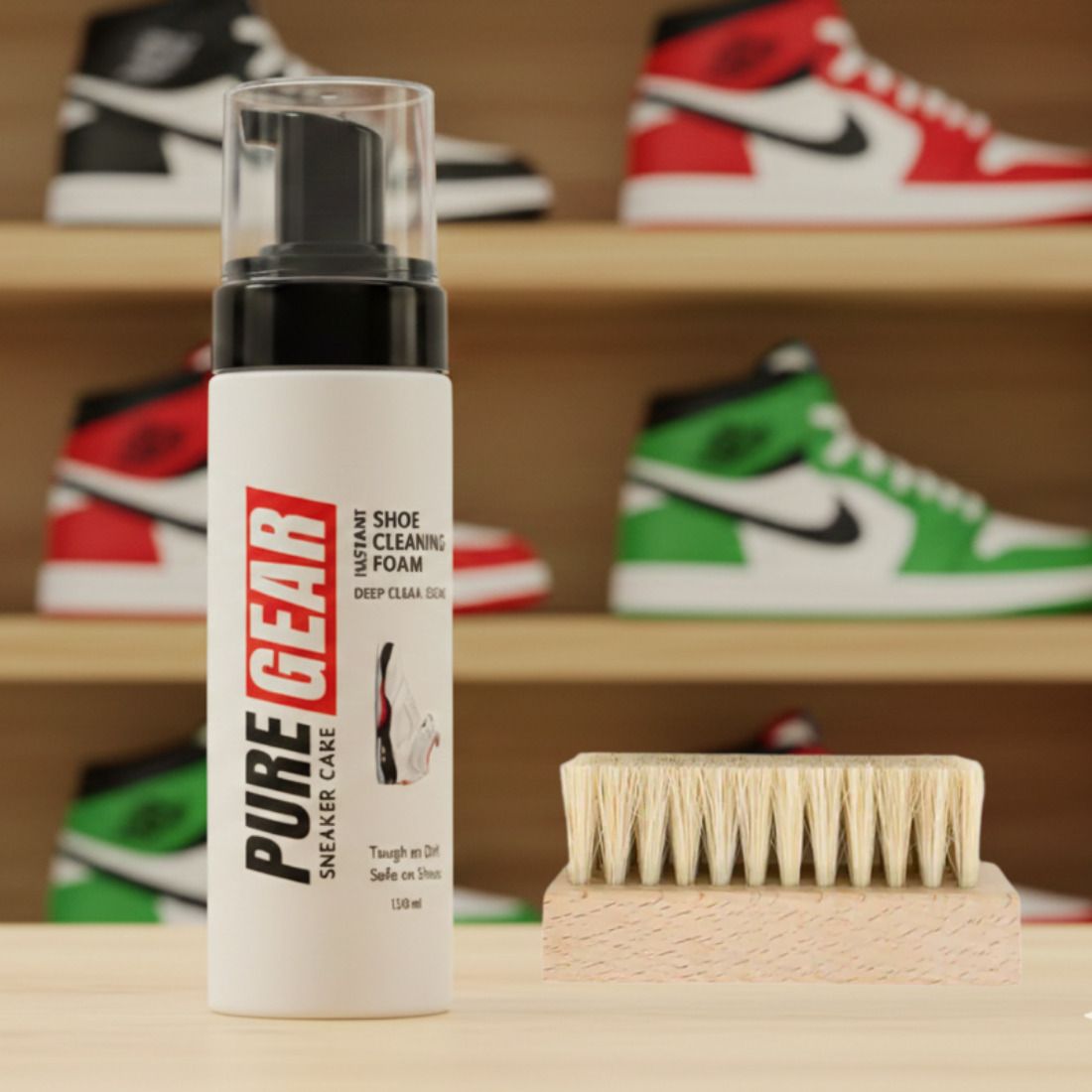 Puregear Shoe Cleaning Kit Foam Cleaner with Brush | Sneaker Care for Sneakerheads Cleaner-image-49