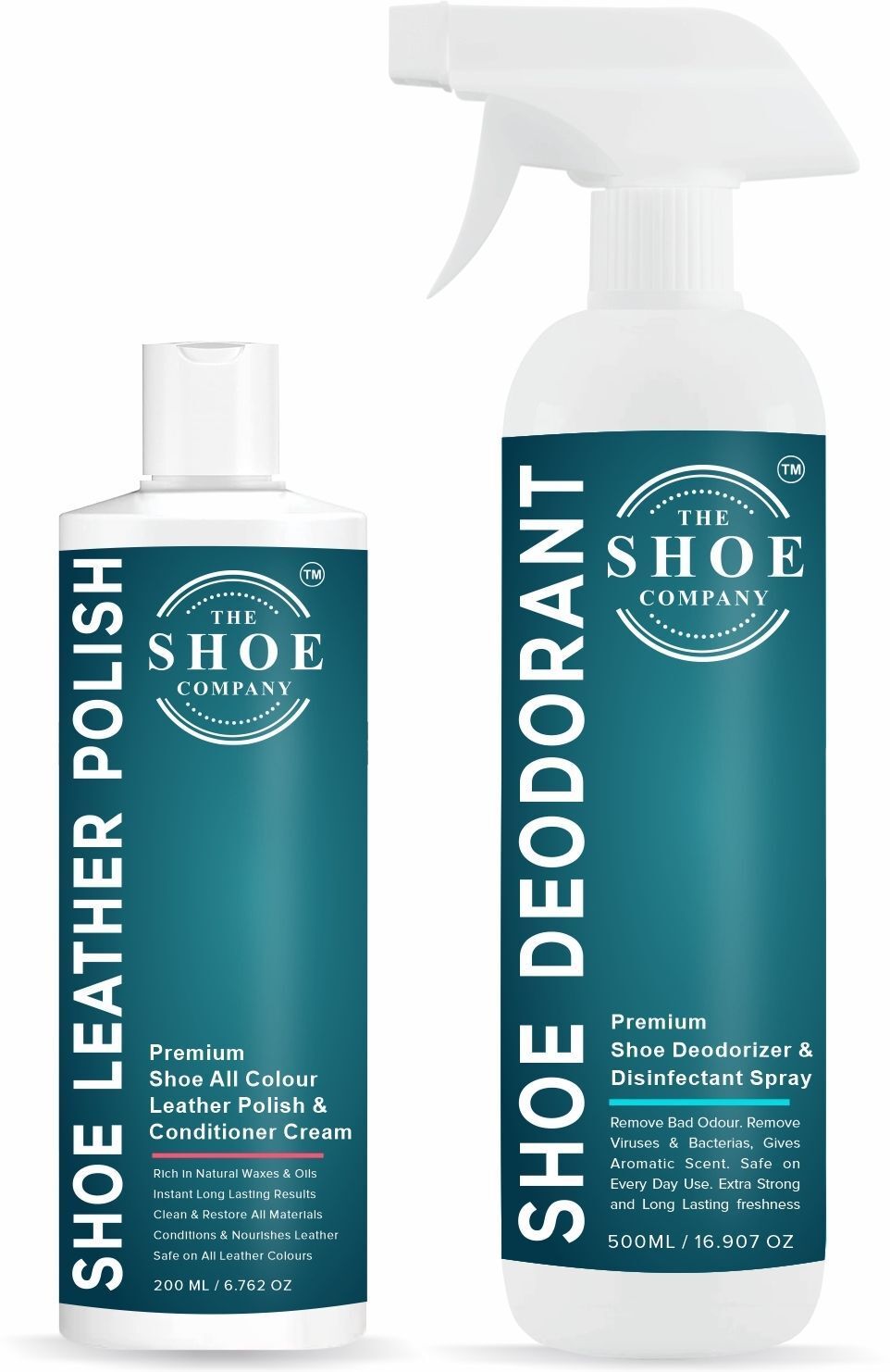 THE SHOE COMPANY Shoe Deodorizer 500ml with Shoe Polish 200ml –Extra Freshness and Shine Pack Cleaner-image-45