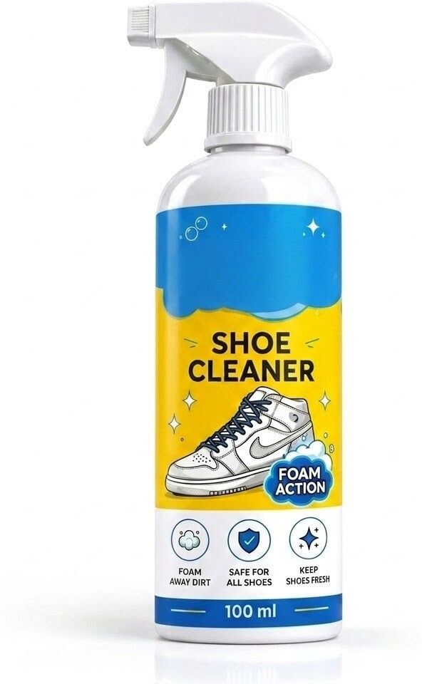 Helloqo Advanced Shoe Cleaning Spray with Rich Foam for Everyday Footwear Care Synthetic Leather Shoe Liquid Polish-image-40