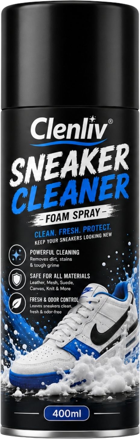 Clenliv Sneaker Cleaner | India's Best Sneaker & Shoe Water-less Foaming Cleaner | Cleaner-image-40