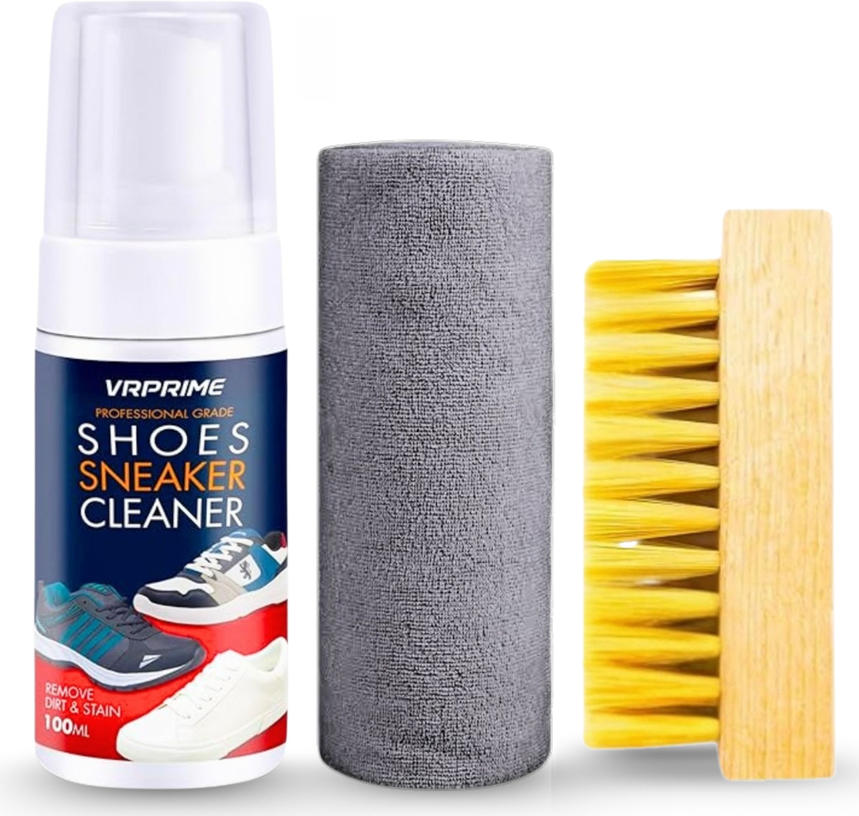 VRPRIME Shoe Sneaker Cleaner for White Shoes | Foam Sneaker Cleaning Kit Nubuck, Sports Cleaner-image-23