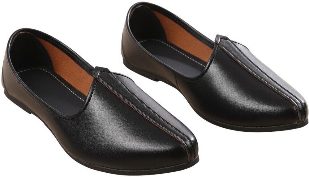 jaipuriya Men's Jalsa Jutti,Jutis For Men black Slip On For Men-picture-41