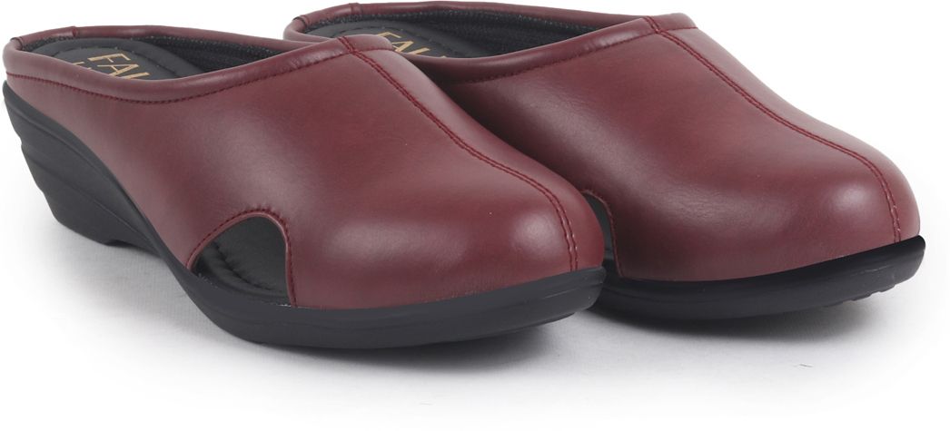 fausto Back Open Flatform Formal Slip On Mules Clogs|All Day Comfort|Office Shoes Slip On For Women-picture-42