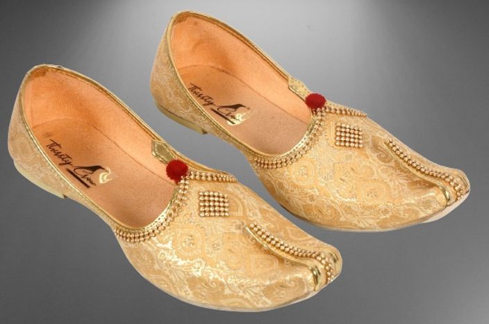 thirsty crow North India's Traditional Ethnic Sherwani Juti Wedding Wear & Party Wear Mojaris For Men-picture-16