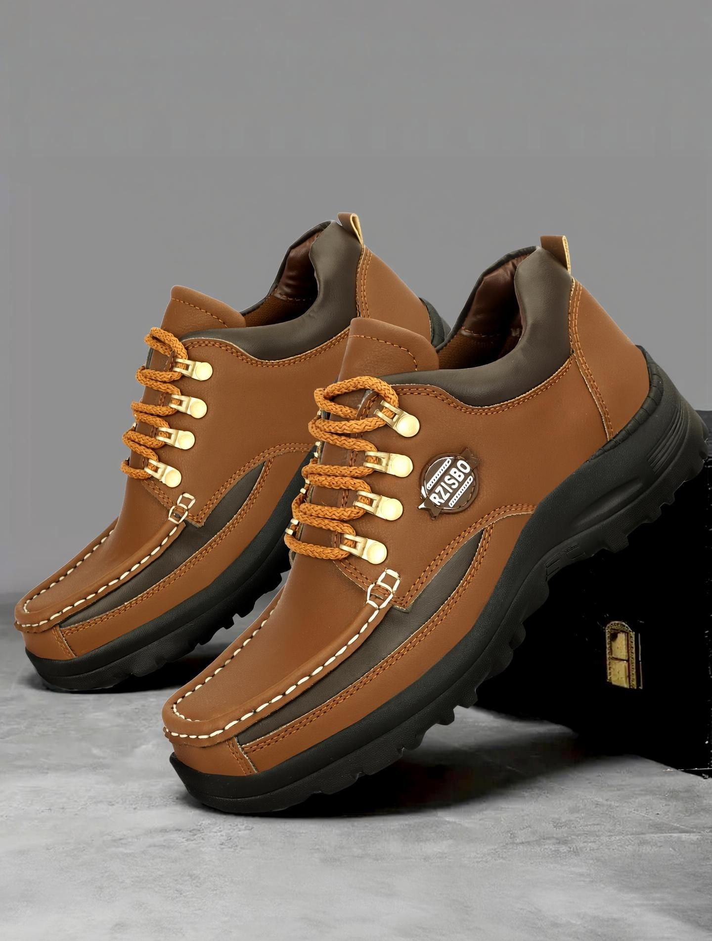 rzisbo Casual Daily Use Shoes Comfortable Trendy Hiking Trekking Boots For Men-picture-11
