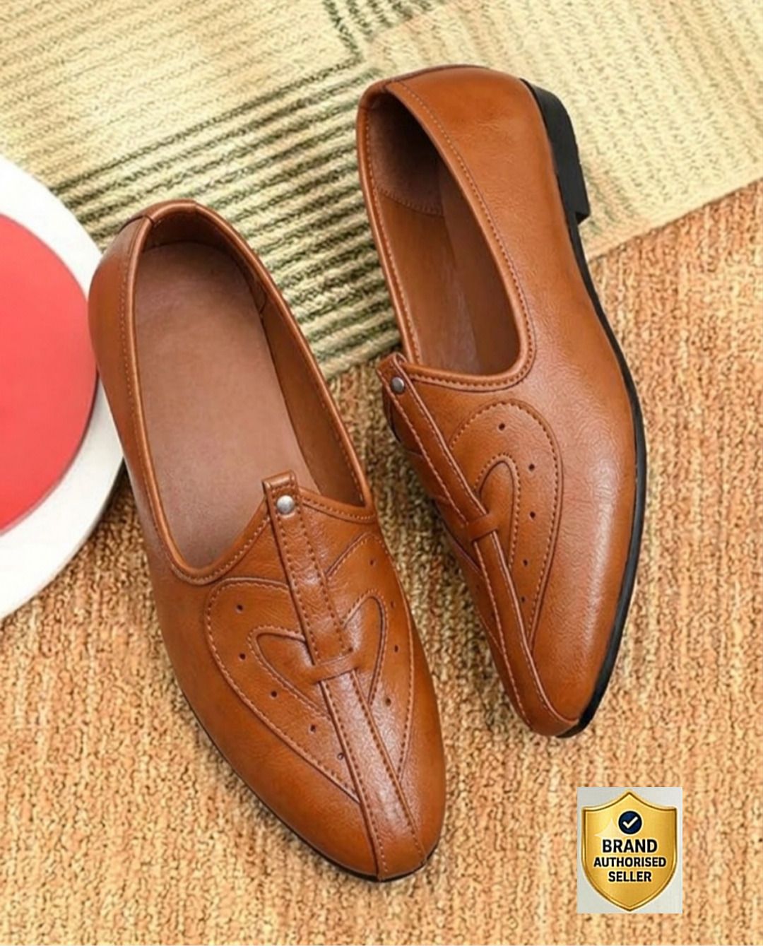 jaipur divinecraft Men's Classic paan tan traditional mojaris,comfortable ethnic footwear For Men Slip On For Men-picture-33
