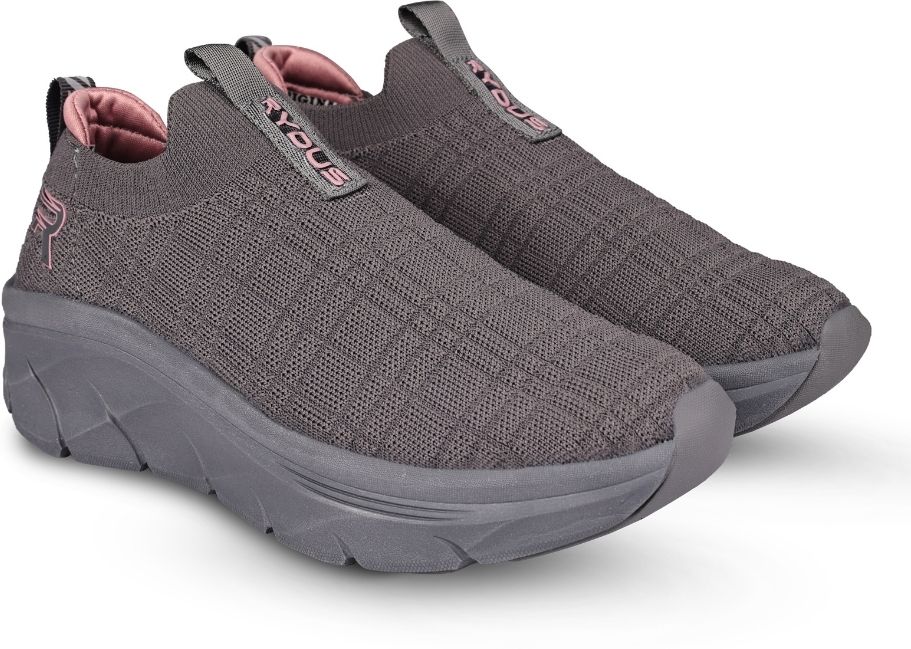 Dyna_D-Grey/Peach_7 Sneakers For Women-image-5