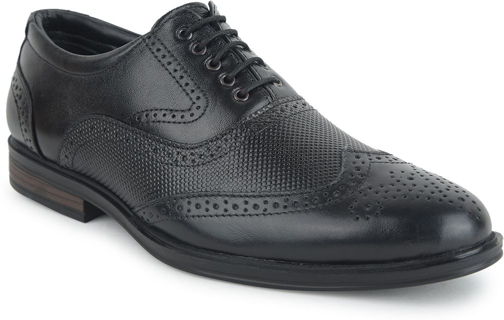 liberty Healers HOL-125E Formal Shoes With PU Sole | Lightweight & Comfortable Lacing Brogues For Men-picture-12