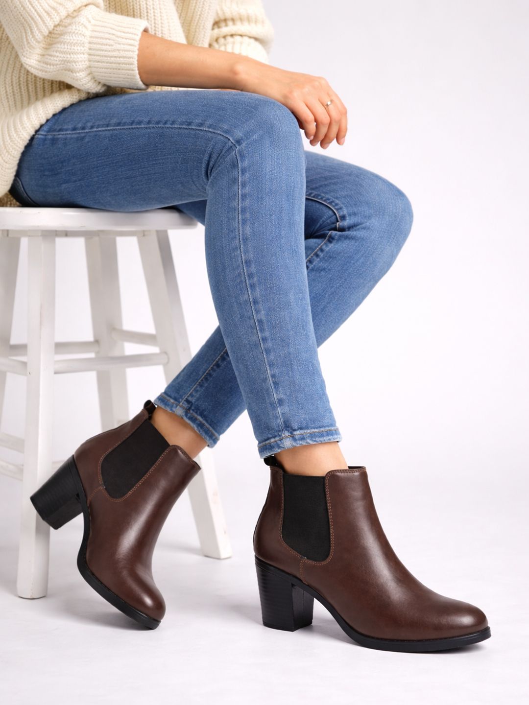 stylestry Daily College Comfy|Casual Mid Top|Winter Chelsea Trendy Boots For Girls Boots For Women-picture-19
