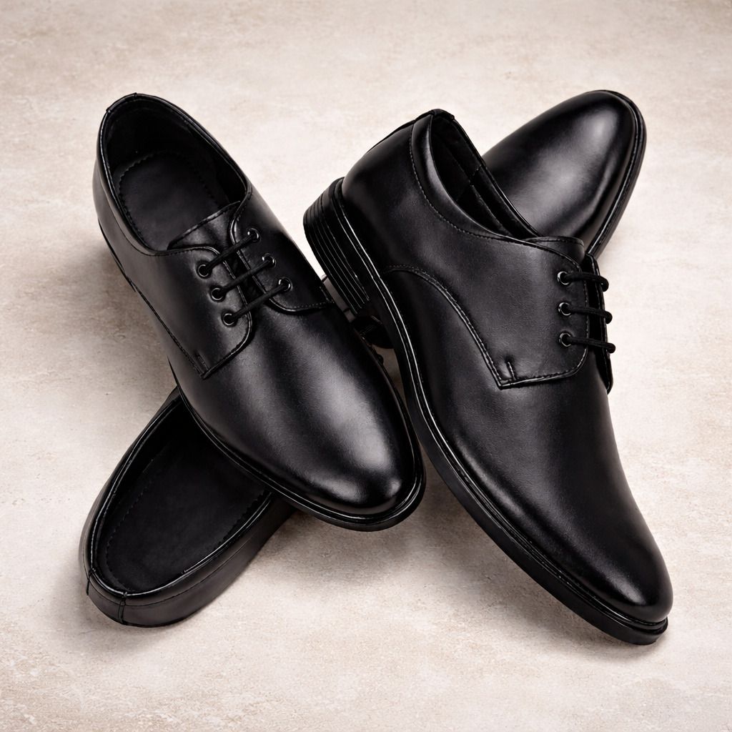amz trade UrbanTrek Lace-Up Derby Formal Shoes For Men Party Wear For Men-picture-28