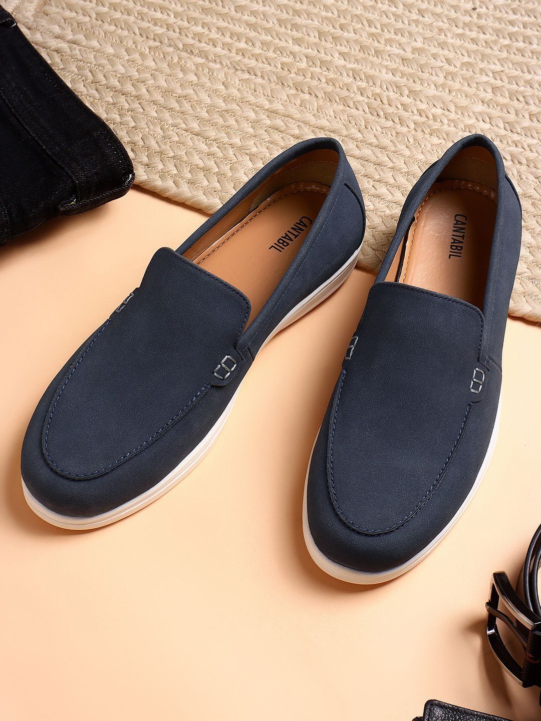 cantabil Casual Loafers Shoes for Men l Lightweight & Comfortable with Cushioned Insole Loafers For Men-picture-13