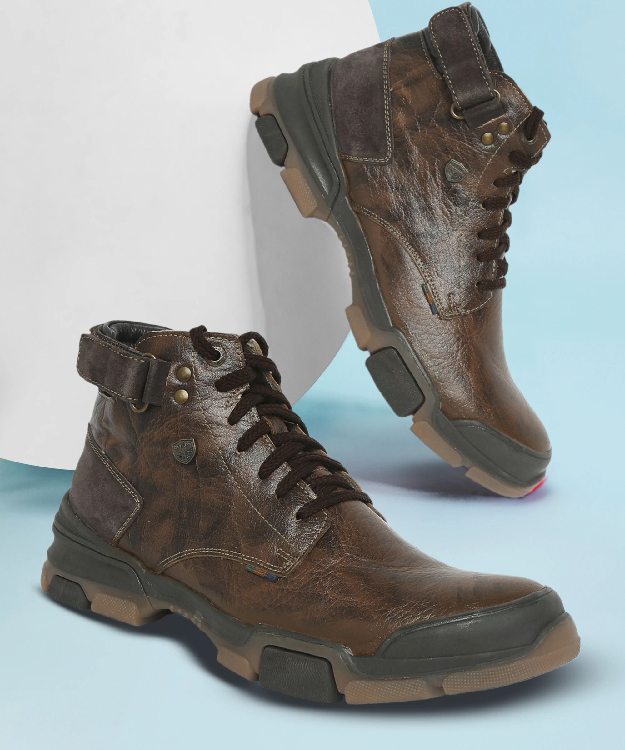 buckaroo BUCKAROO: URI Genuine Leather Casual Black Boots For Mens Boots For Men-picture-12