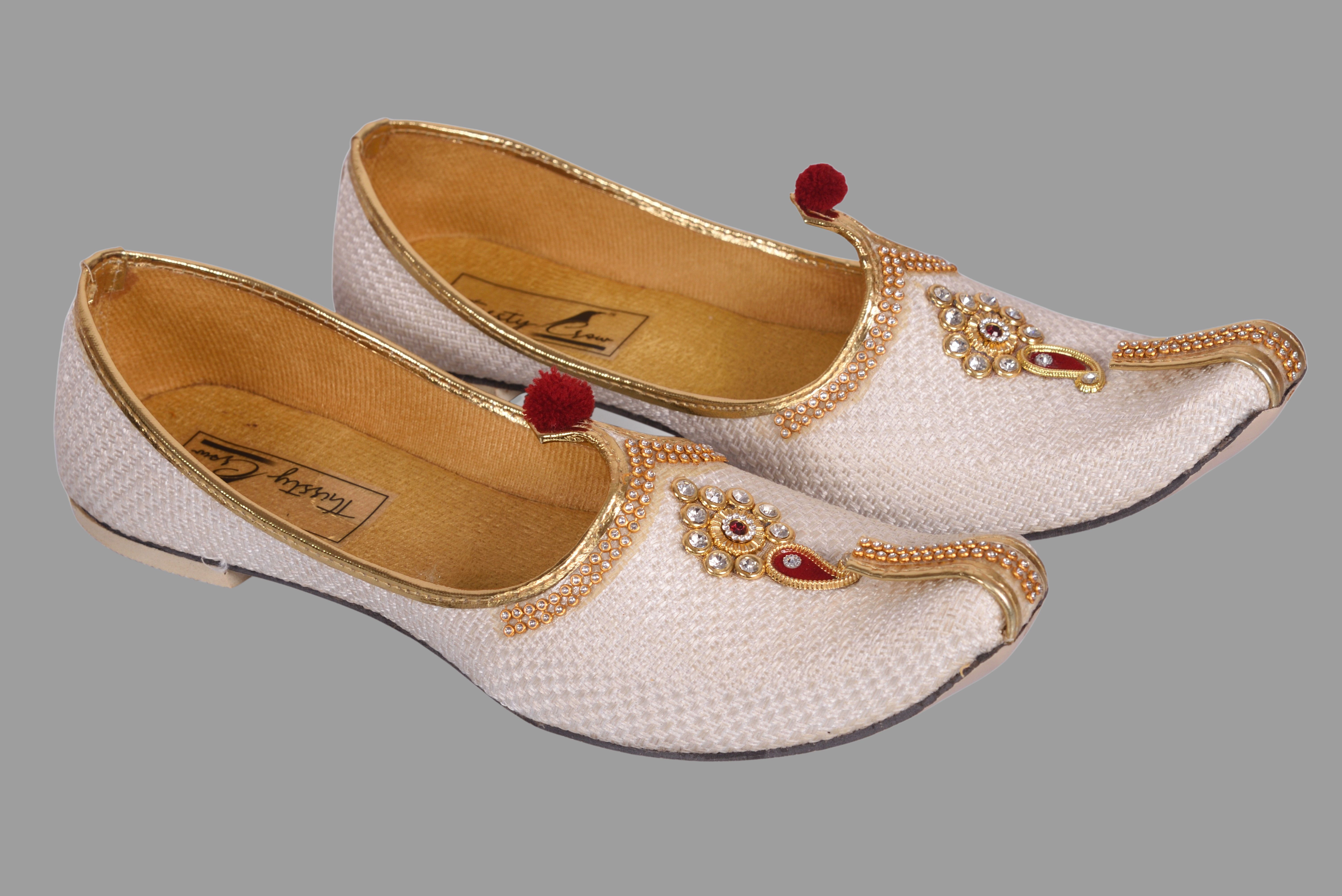 thirsty crow North India's Traditional Ethnic Sherwani Juti Wedding Wear Mojaris For Men-picture-18