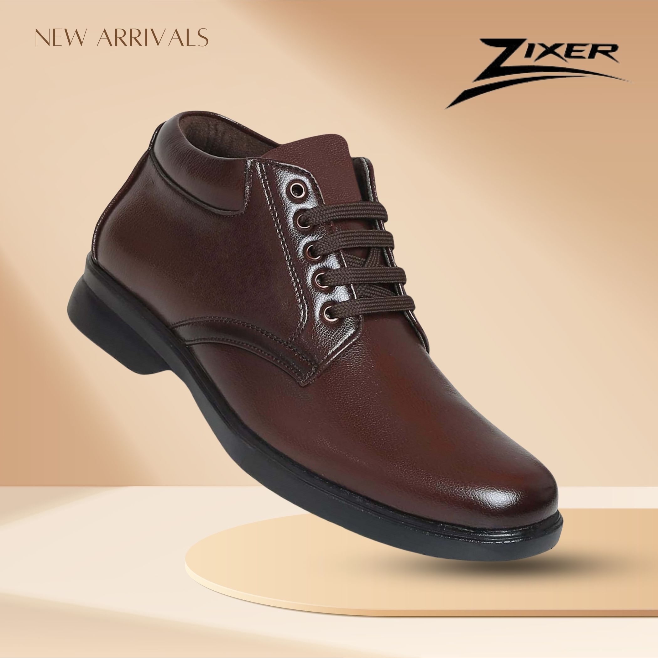 zixer Premium Men's Formal Shoe/Office-Ready LaceUp Shoe for Men/Timeless Leather Shoe Lace Up For Men-picture-13