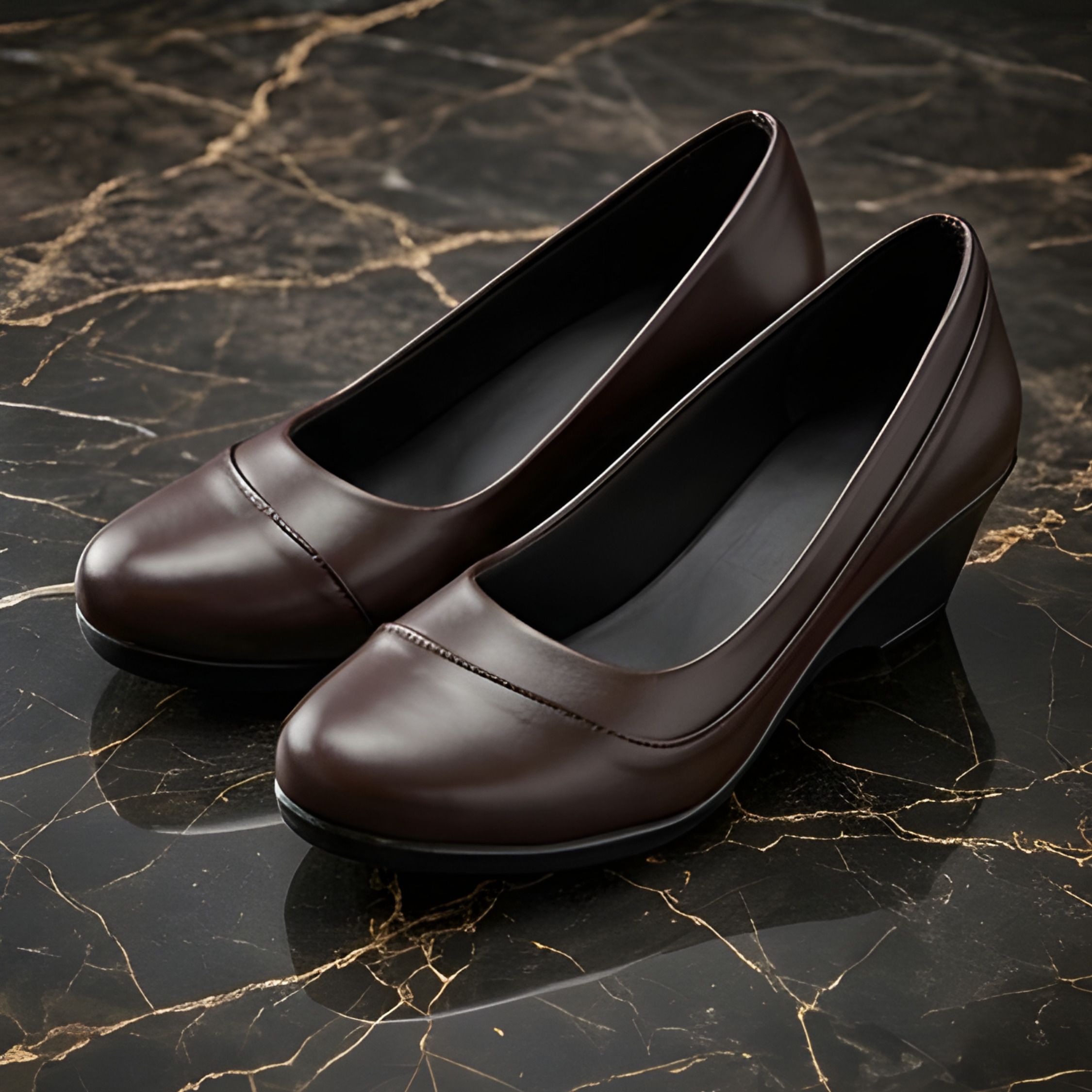 REWANA Wedge Bellies for Women Formal Daily Wear Shoes Corporate Casuals For Women-picture-45