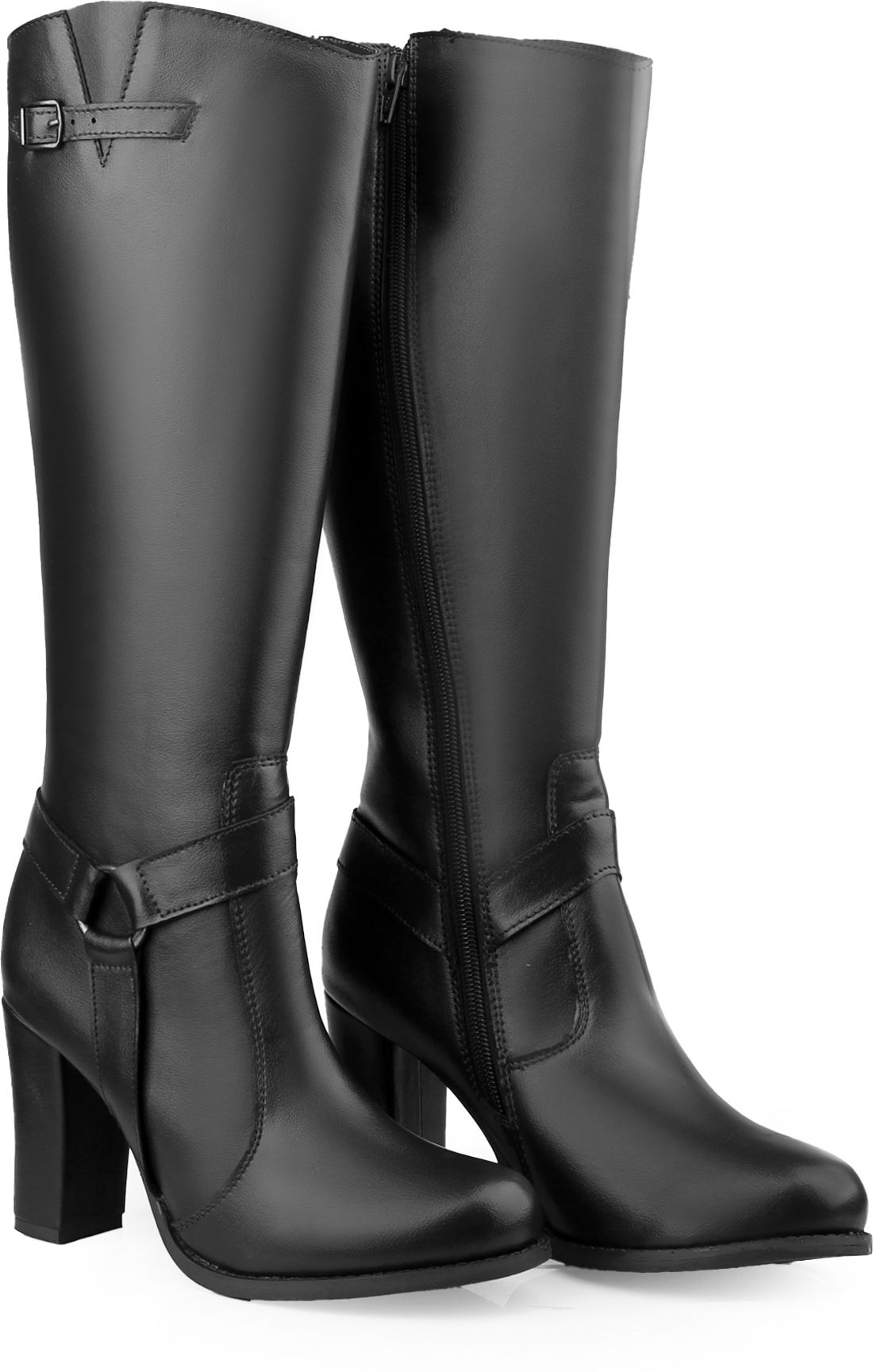 yuvrato baxi Women’s Premium Black Knee-Length Fashion Boots And Block Heel Long Boots Slip On For Women-picture-14