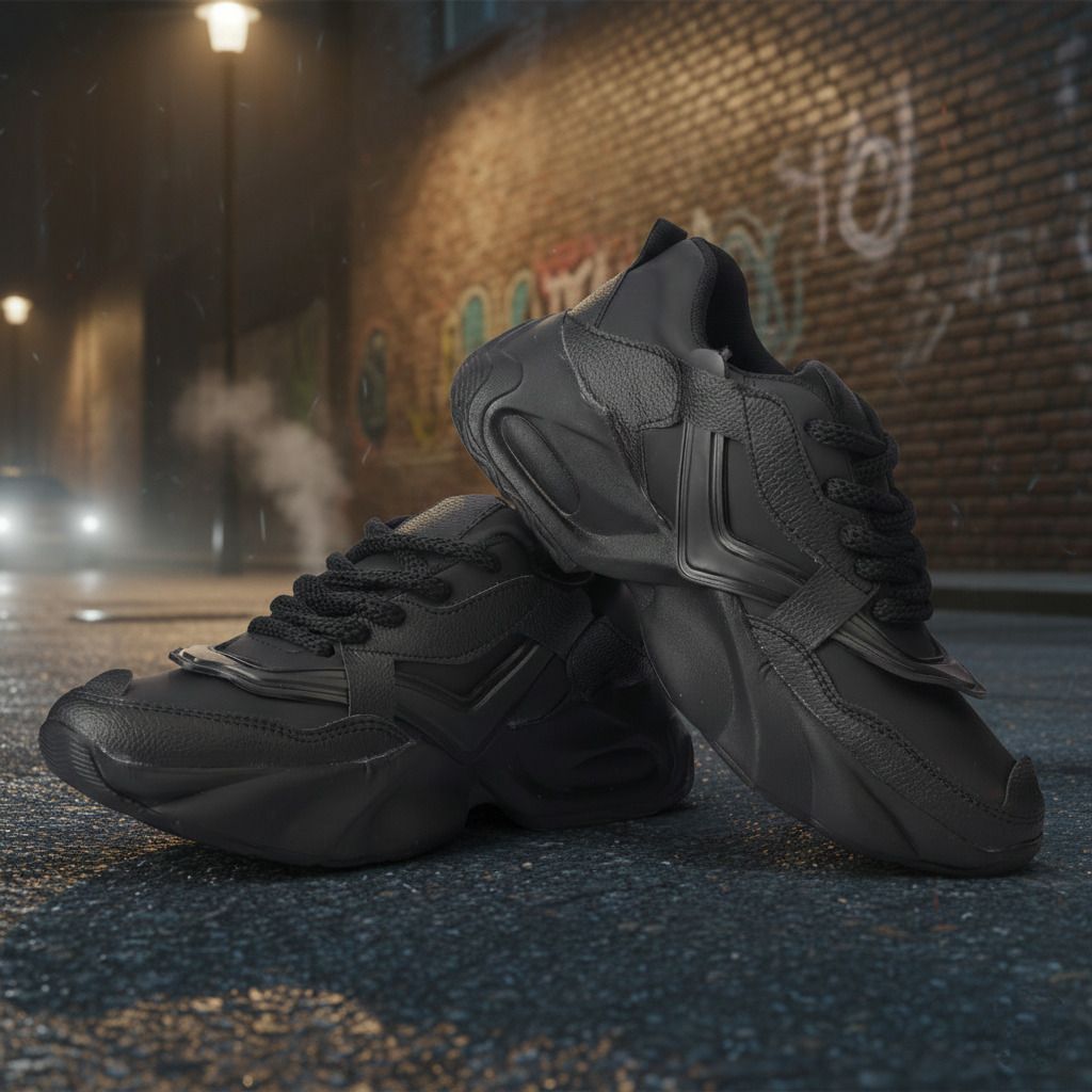 Men’s Stylish Black Sneakers | Sports Shoes for Daily Wear Walking Shoes, Training & Gym Shoes For Men-image-31