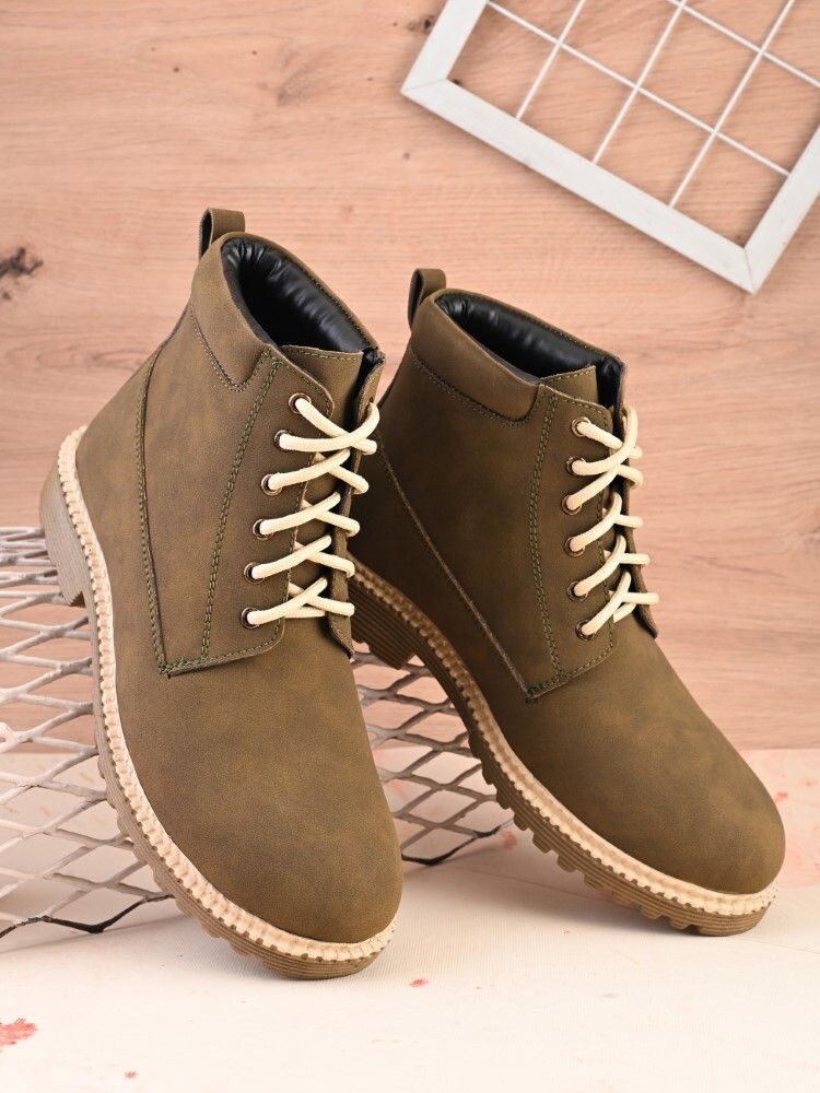 roadster Laceup casual outdoor suede look for casual,hiking Boots For Men-picture-25
