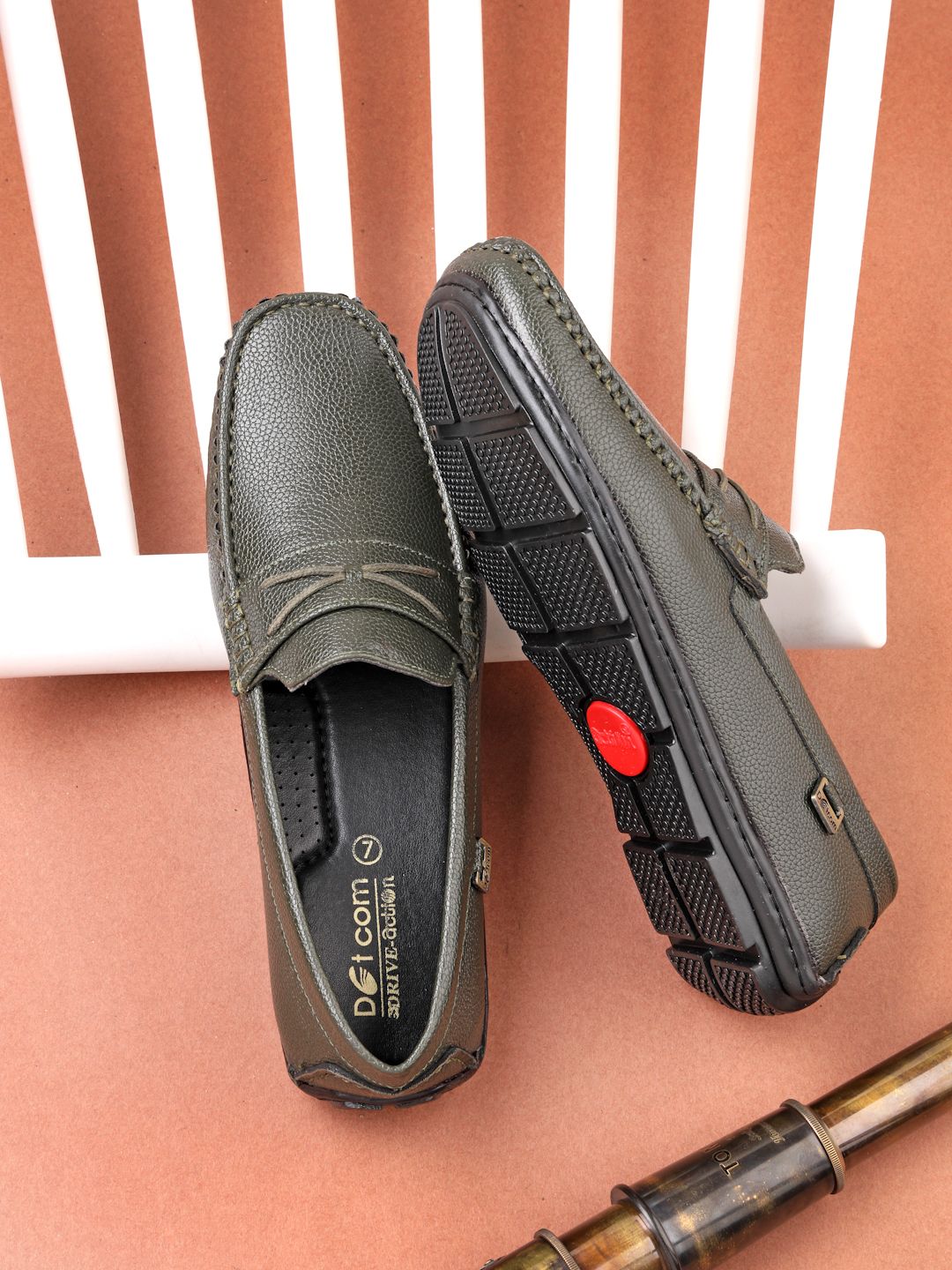 Dotcom DRIVE-202 Microfiber Classy Trendy Comfortable lightweight Formal Slip-On Loafers For Men-image-29