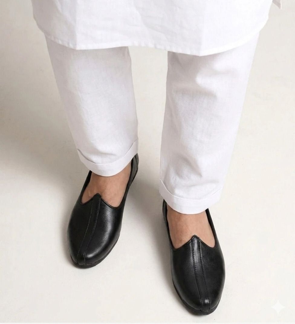 jaipuriya Men's Jalsa Jutti,Jutis For Men black Slip On For Men-picture-13