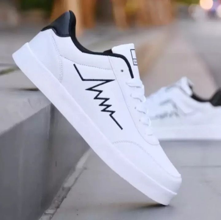 Sneakers Men Fresh Energy - White Sneakers Men Cool Everyday Look Sneakers For Men-image-34