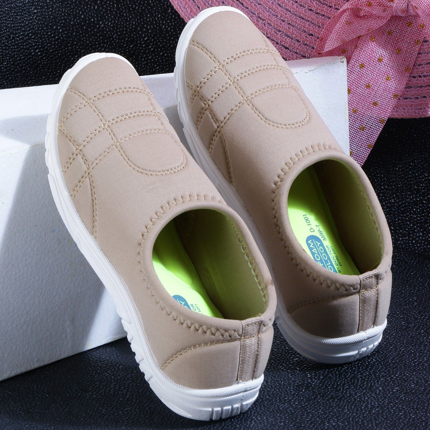 Women's Memory Foam Shoes for Walking Running Gym Training Sports Slipon Sneaker Slip On Sneakers For Women-image-2